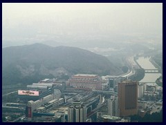 Views from Shun Hing Square towards Shenzhen River and immigration area. See more in the skyline section.